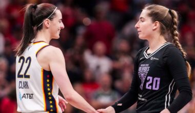 Kate Martin shares funny moment with Caitlin Clark trading card