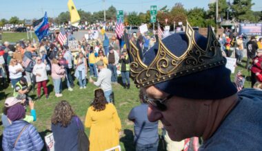 Photographing 'No Kings' rally in Hyannis, finding right camera angle
