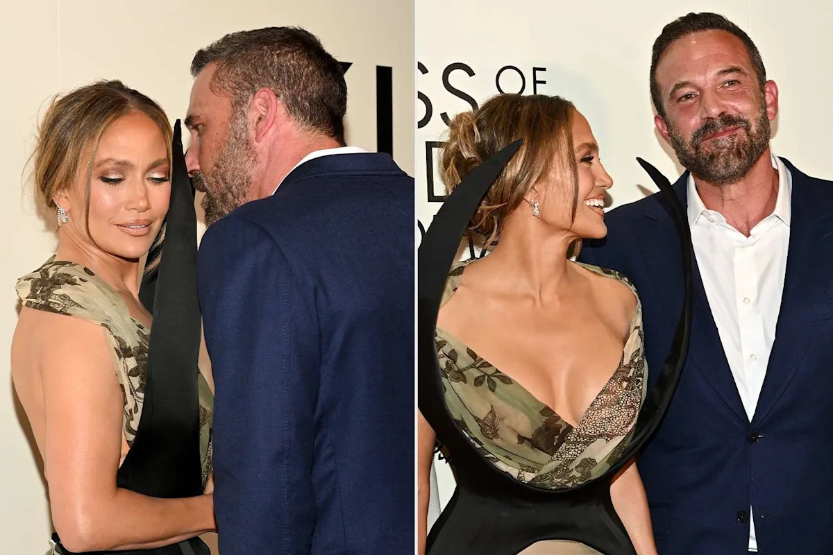 Jennifer Lopez and Ben Affleck Pose on Red Carpet Together During Surprise Reunion at 'Kiss of the Spider Woman' N.Y.C. Premiere