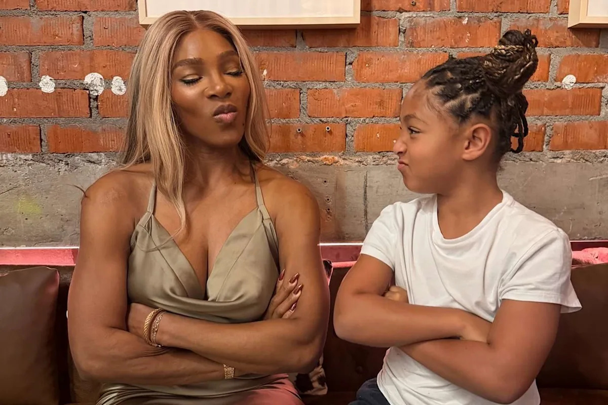 Serena Williams' Daughter Olympia, 8, Looks All Grown Up as She Sits Almost as Tall as Mom in New Photo
