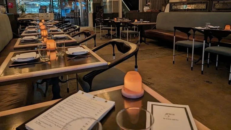 Interior of Gwen in Hollywood, California
