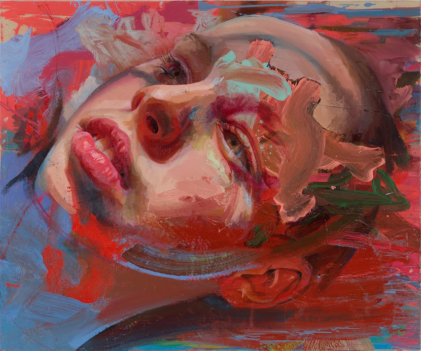 Jenny Saville's "Drift," painted in the early 2020s, shows her recent turn toward creating...