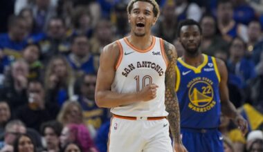 Spurs’ Jeremy Sochan out for opening night due to sprained wrist, team says