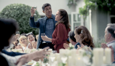 Kyle Chandler as Paul and Diane Lane as Ellen in Anniversary.