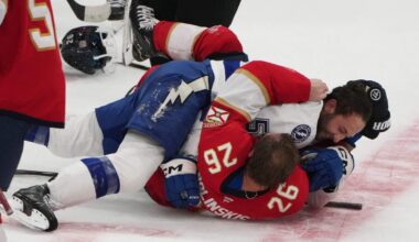 Panthers, Lightning preseason finale ends with 312 penalty minutes, 16 ejections