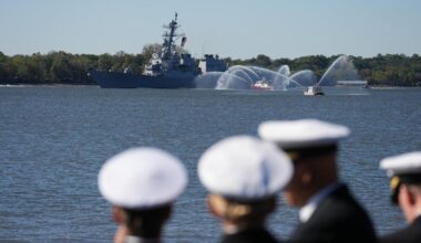 Philadelphia ship parade kicks off US Navy 250th celebrations