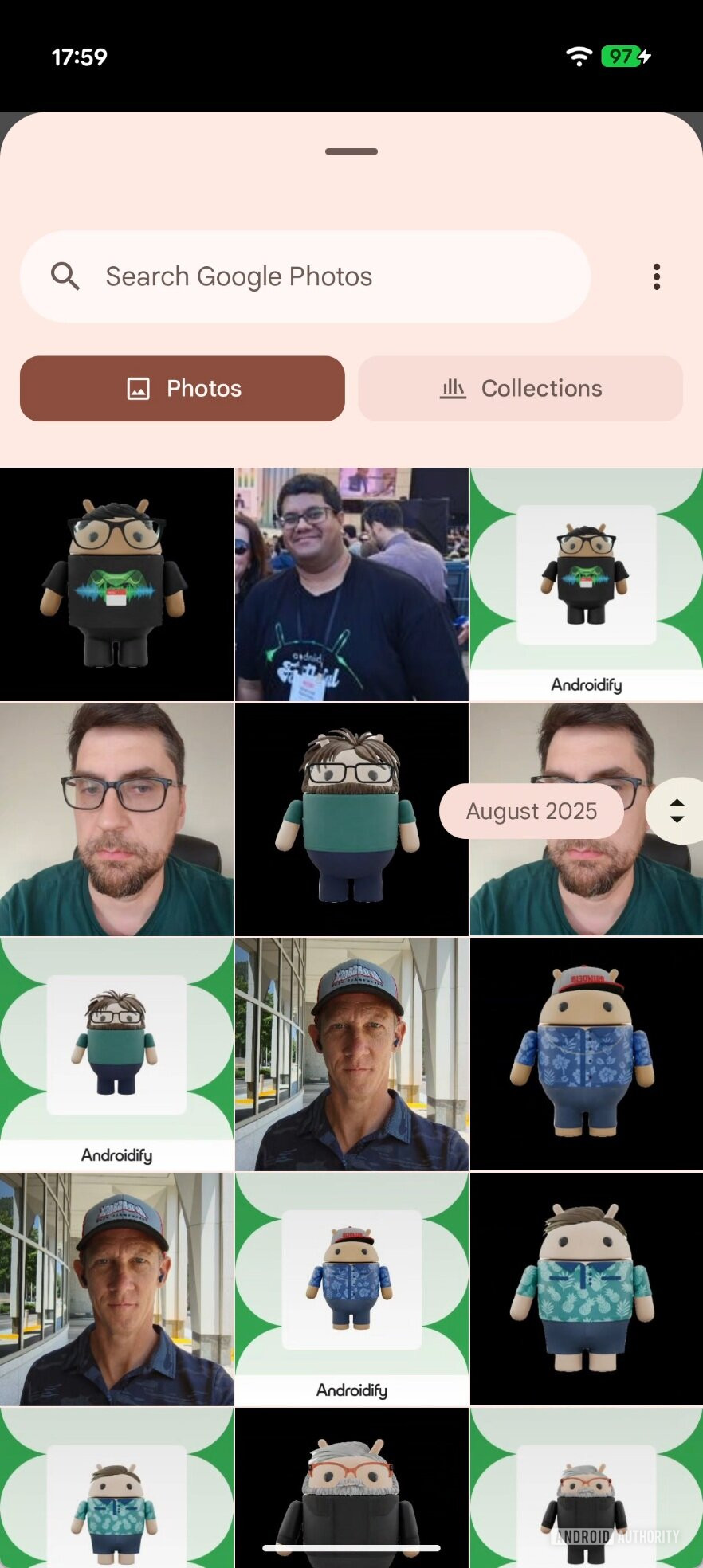 Android Photo Picker using date scrubber