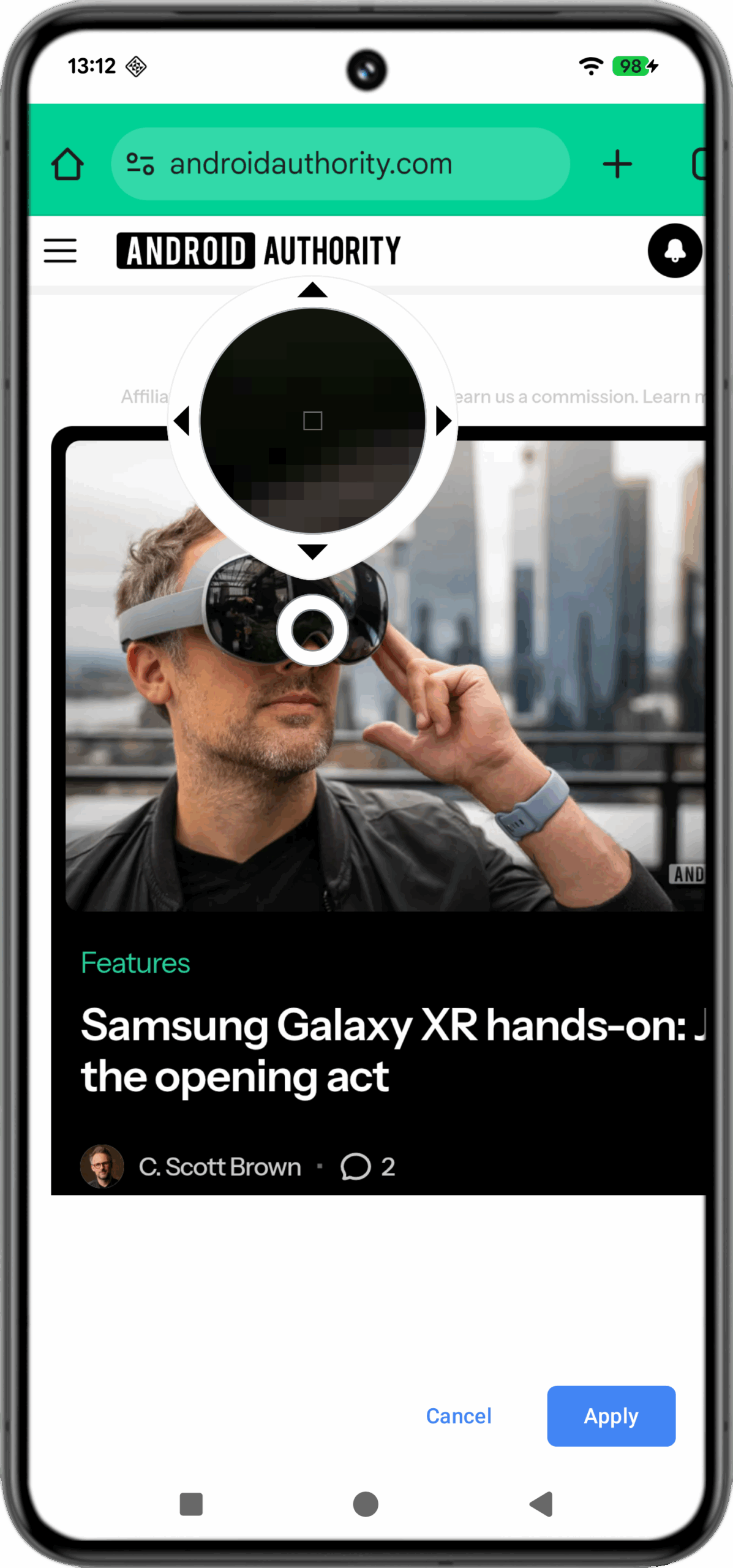 Android color picker screenshot