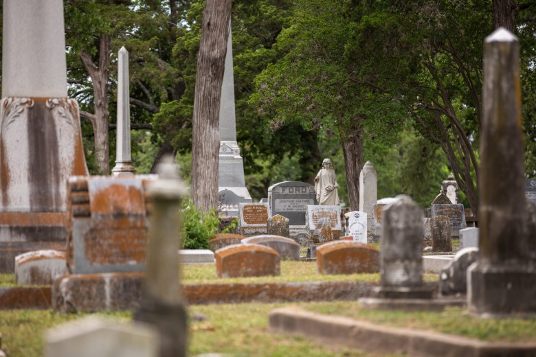 The Oakwood Cemetery in Austin on May 7, 2020.