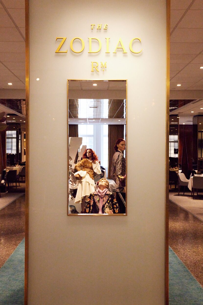 The Zodiac at the downtown Dallas flagship Neiman Marcus store is a favorite of Blaylock's,...
