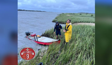 St. Johns County firefighters rescue 2 adults from boat after it struck sandbar during storm