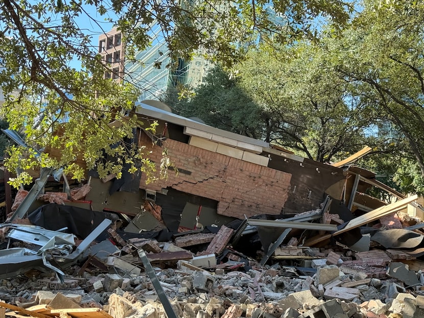 At McKinney Avenue and N. Pearl Street in Dallas, the former Sambuca is a pile of bricks and...