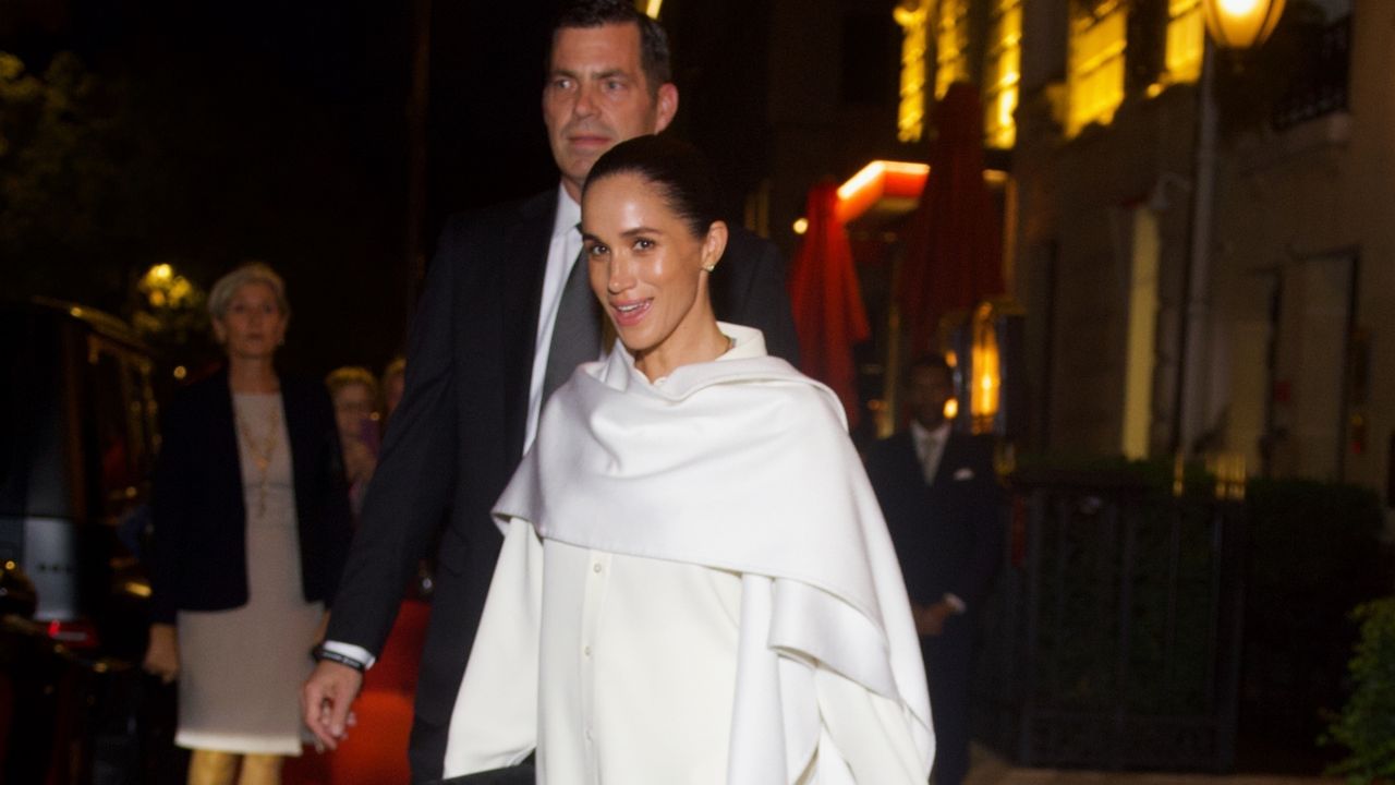 Meghan Markle Makes Her Surprise Paris Fashion Week Debut at Balenciaga