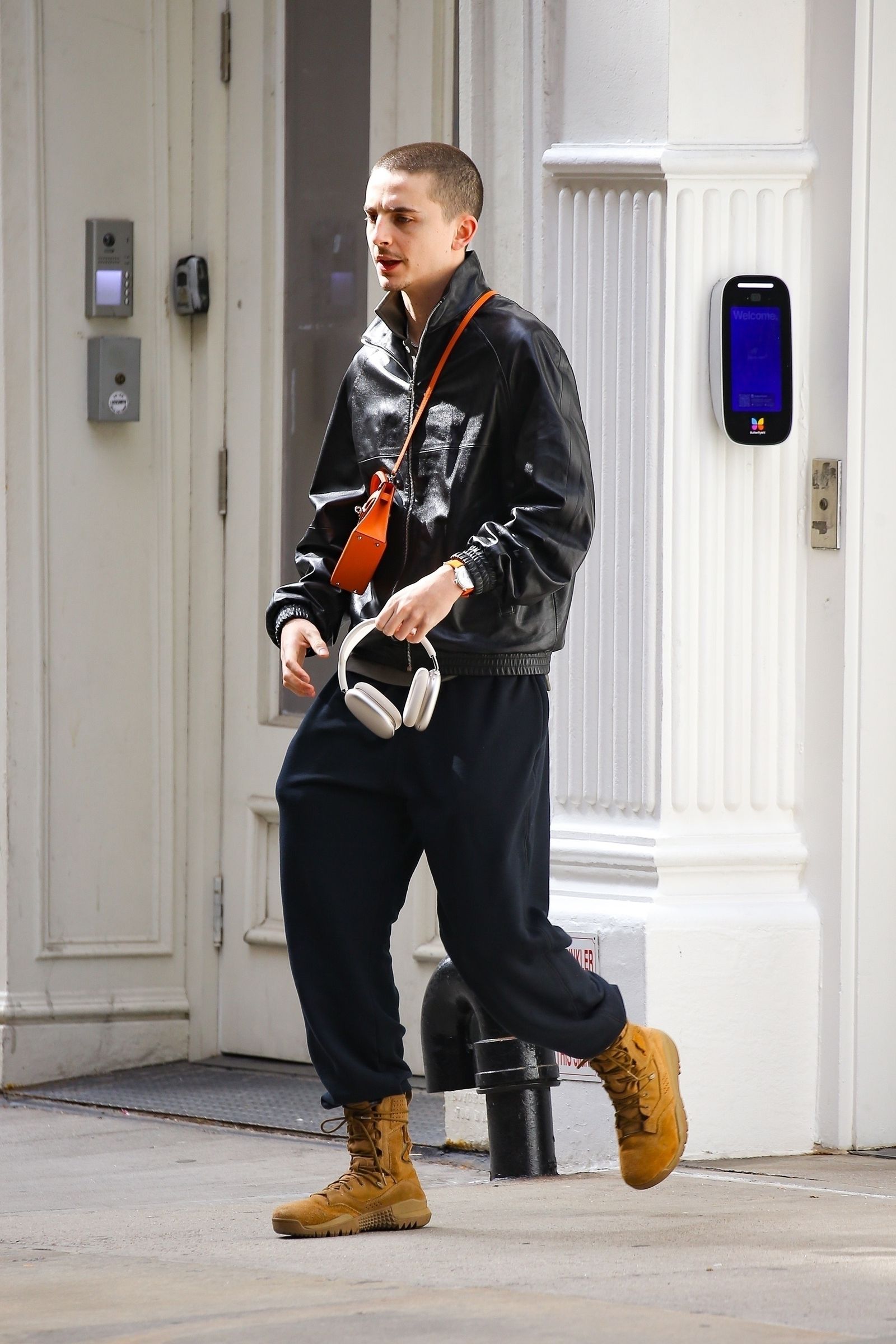 Timothe Chalamet Rocks a Mini Purse in New York