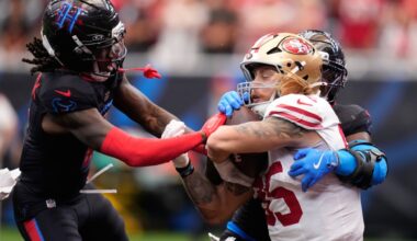 For weeks, the 49ers have fended off the inevitable. It arrived in Houston