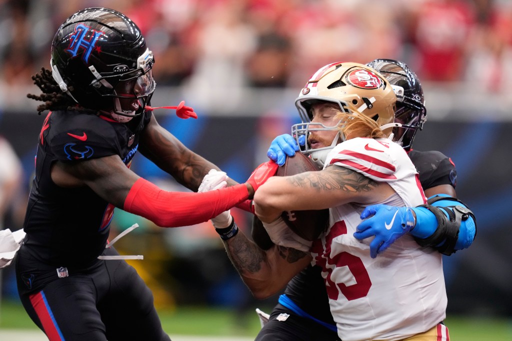 For weeks, the 49ers have fended off the inevitable. It arrived in Houston