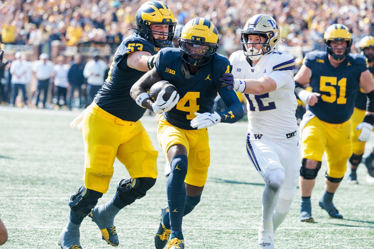 Michigan football hosts Washington
