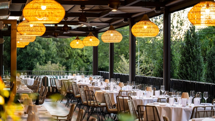 Order delicious dishes at Le PasSage along the Katy Trail.
