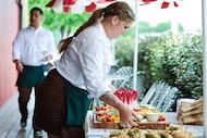 Stewart's Croquet & Cocktails in Fort Worth has a bar, patio and a green lawn behind it for...