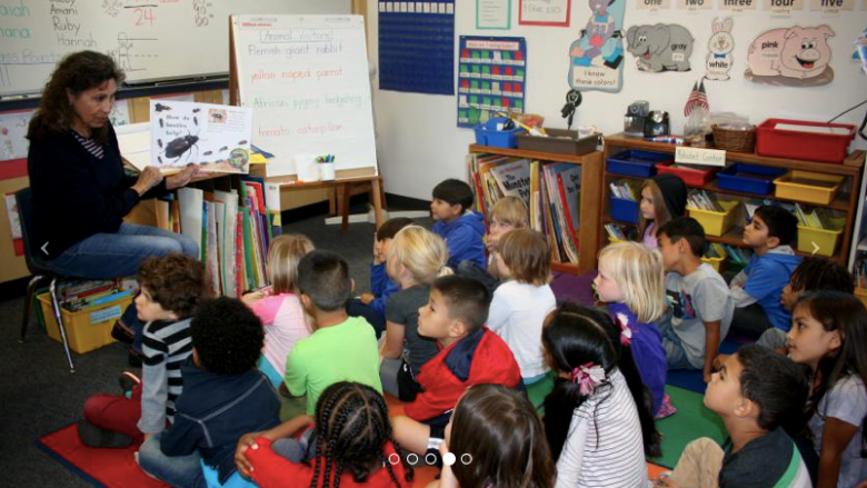 Classroom at Birney Elementary School in the San Diego Unified School District, one of 10 San Diego Unified schools winning 2020 honors.