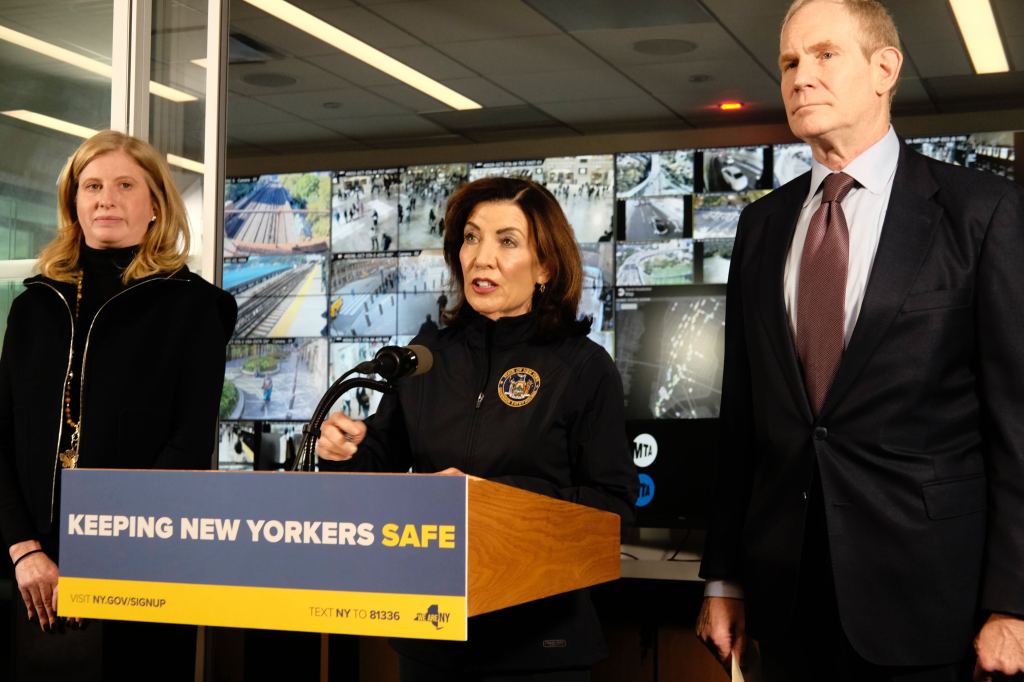 Hochul slams Trump admin for ‘defunding the police’ on NYC subways and trains