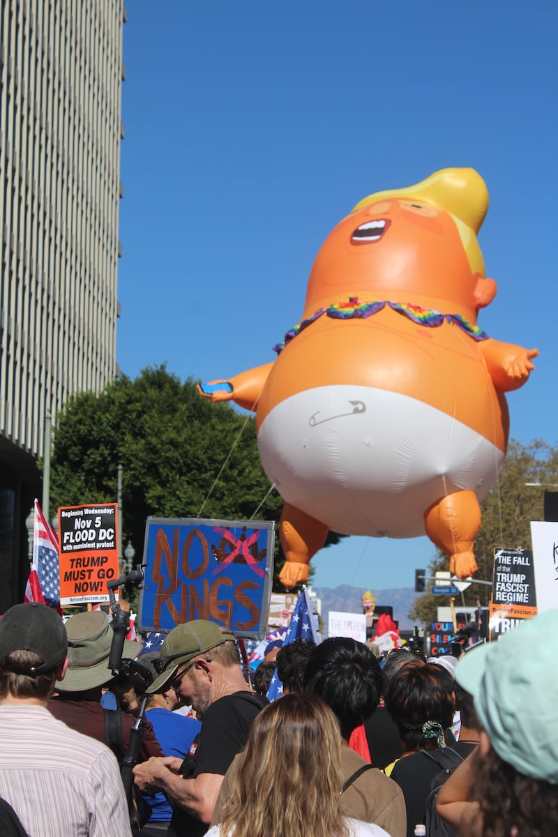 Protest signs.