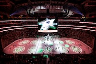 The Dallas Stars hockey team takes the ice to face the Vancouver Canucks at the American...