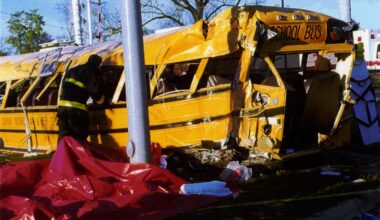 School bus hit by commuter train in Fox River Grove