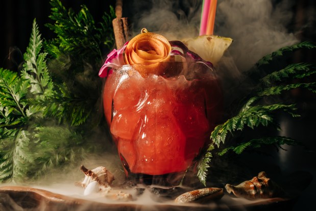 The Halloween Zombie cocktail will be offered at the Terror in the Tropics event at Three Dots and a Dash. (Lindsay Eberly x Eberly Film Lab)