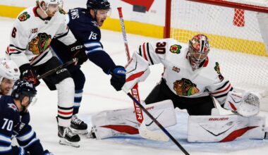 Chicago Blackhawks lose 6-3 to Winnipeg Jets in opener of trip
