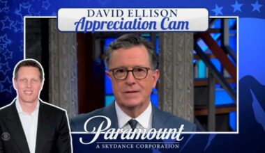 Colbert Roasts CEO David Ellison on National Boss’ Day