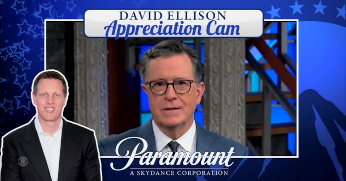 Colbert Roasts CEO David Ellison on National Boss’ Day