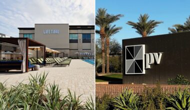 Construction began Wednesday on a luxury apartment project by Life Time, a healthy lifestyle brand,...