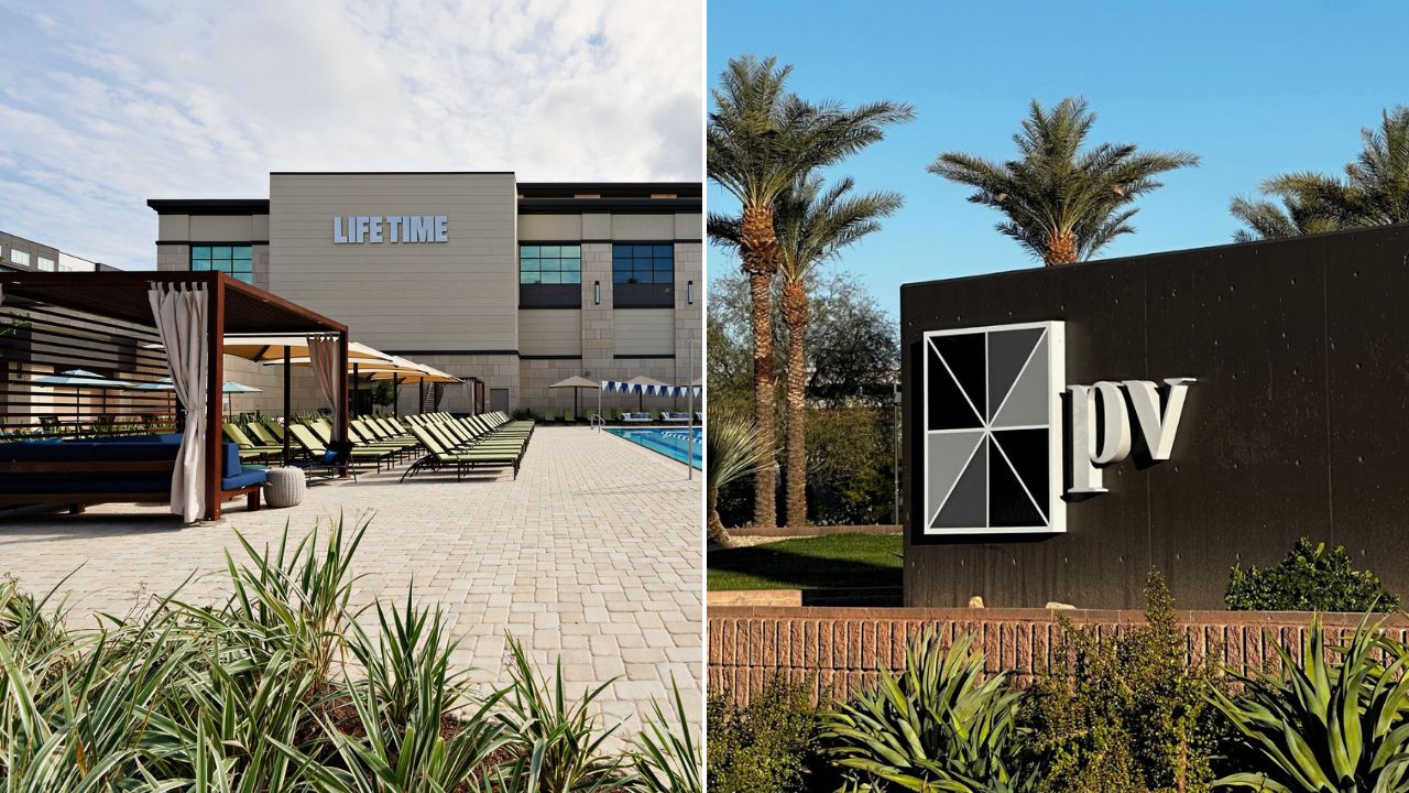 Construction began Wednesday on a luxury apartment project by Life Time, a healthy lifestyle brand,...