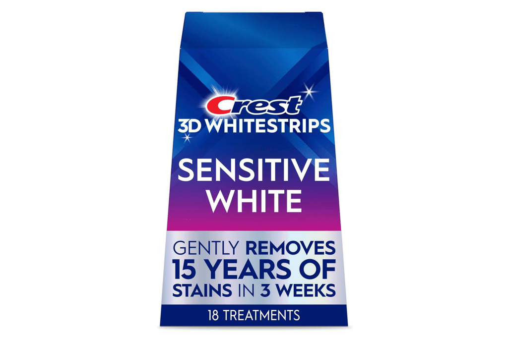 Crest 3D Whitestrips Sensitive At-Home Teeth Whitening Kit
