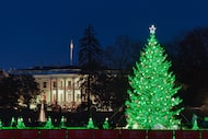 The National Christmas Tree Lighting Ceremony takes place near the White House at the...