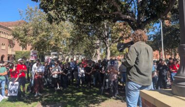 Faculty and students rally to celebrate USC’s rejection of Trump’s compact – Annenberg Media