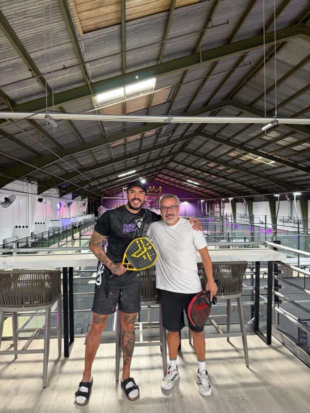 Francisco "Chisko" Angel and Fernando Garcia Sotelo are the owners of the new Kingdom of Padel club in San Diego. (Courtesy Kingdom of Padel)
