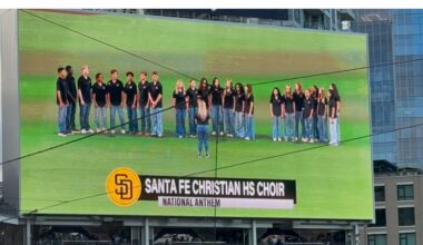 Santa Fe Christian Choir performs national anthem at a San Diego Padres game – San Diego Union-Tribune