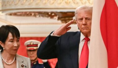 ‘Daily Show’ Skewers Trump Being Dog-Walked Around Japan by Takaichi