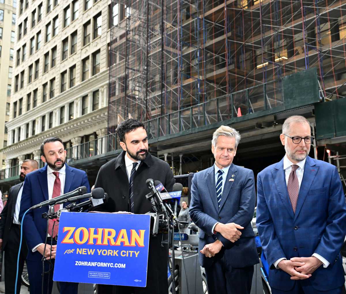NYC Mayor’s Race: Mamdani proposes removing scaffolding on city property after three years in new policy to tackle ‘concrete jungle gym’