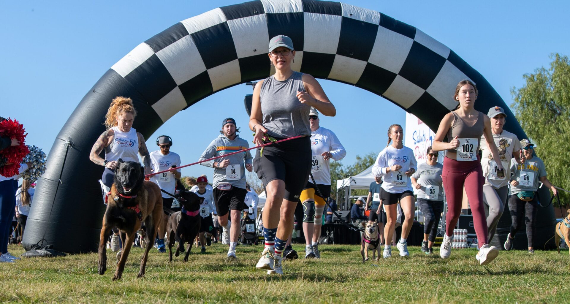 Sit, stay and support rescue dogs, veterans at Salute to Paws 5K