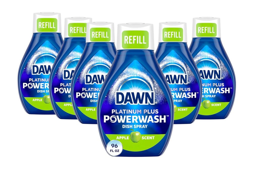 An economy pack of dawn soap.