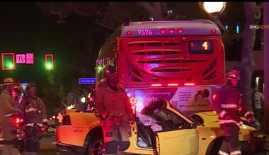 Driver killed after colliding with bus in West Hollywood – NBC Los Angeles