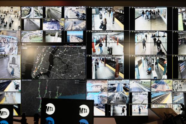 Gov. Kathy Hochul spoke alongside MTA Chairman Janno Lieber and NYPD Commissioner Jessica Tisch Thursday, Oct. 9, 2025, blasting the Trump administration for "defunding the police" and denying $34 million in transit security grants to New York.