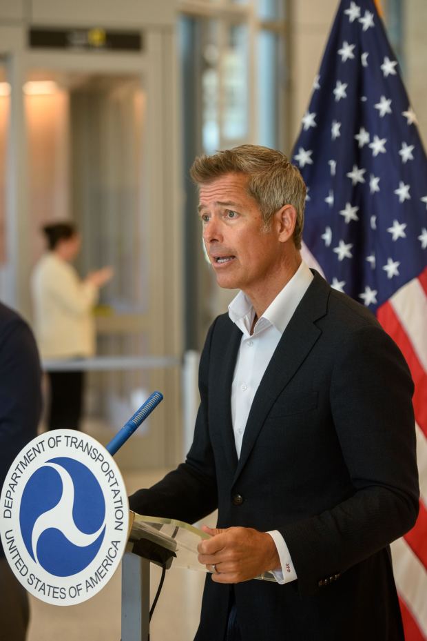 Transportation Secretary Sean Duffy doubled down on the Trump administration's decision to hold funding on two major NYC area projects on October 6, 2025. (Evan Simko-Bednarski/NYDN)