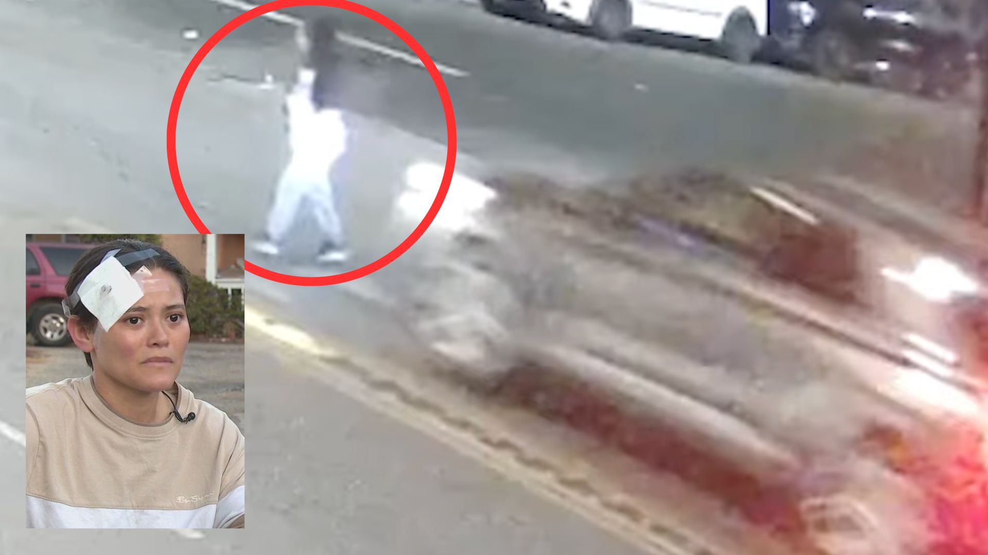 Woman survives double hit-and-run crashes