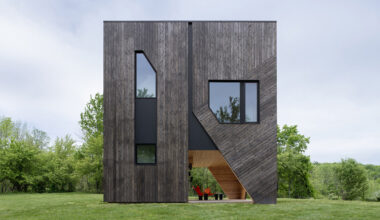 FORMA's 'house on a hill' is a sculptural, cedar-clad box in NY