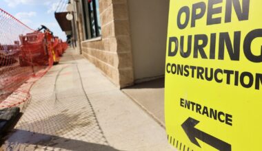 Construction on Lovers Lane is a concern for small businesses