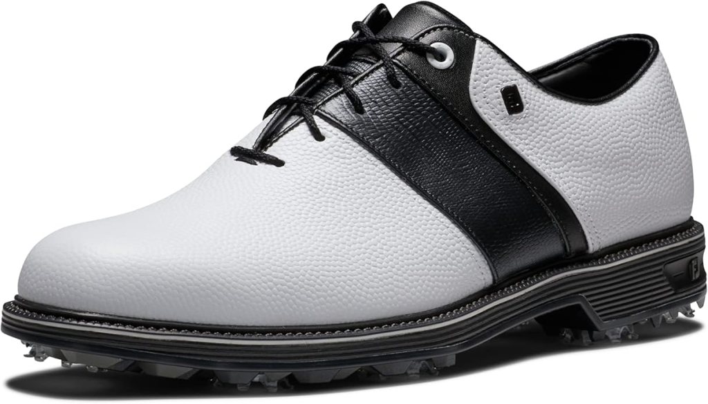 Footjoy Men's Premier Series Shoe in white with black accents.